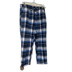 NY & Company Women’s Blue Plaid Trousers Cropped – Size Large